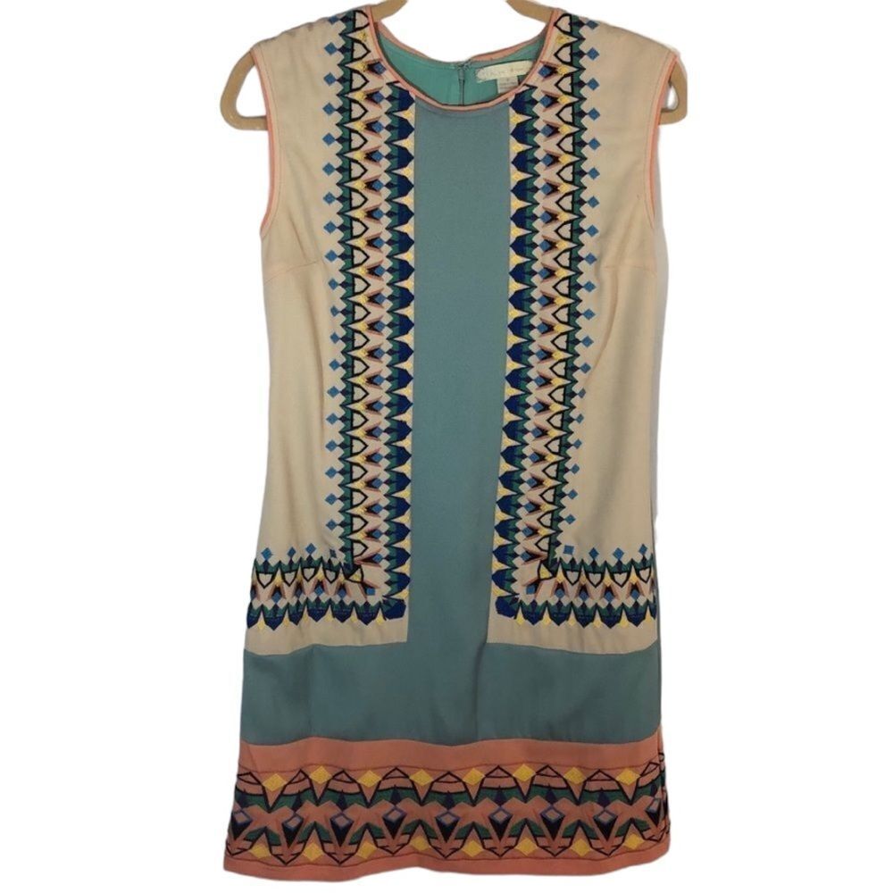 Champagne & Strawberry dress, size small